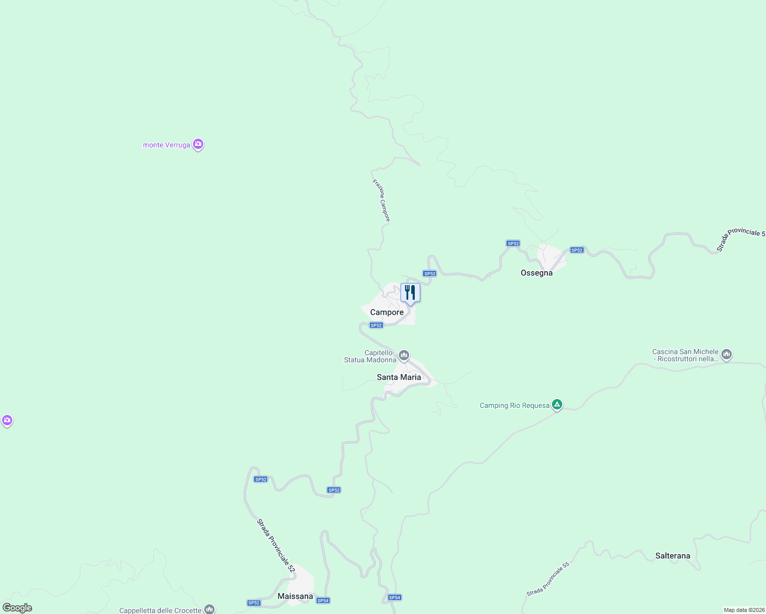 map of restaurants, bars, coffee shops, grocery stores, and more near in Campore