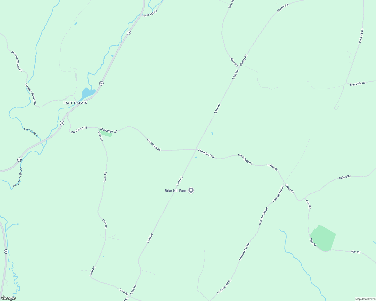 map of restaurants, bars, coffee shops, grocery stores, and more near 1201 Marshfield Rd in Calais