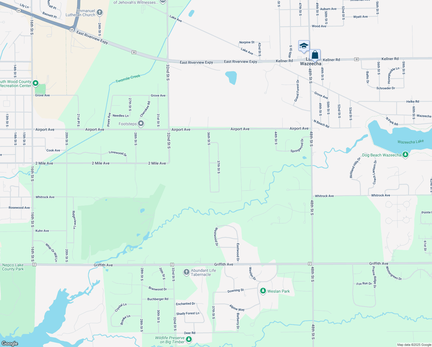 map of restaurants, bars, coffee shops, grocery stores, and more near 3710 37th Street South in Wisconsin Rapids