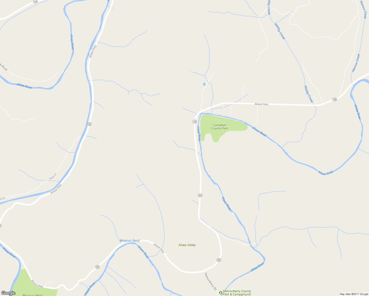 map of restaurants, bars, coffee shops, grocery stores, and more near 16980 Alsea Highway in Alsea