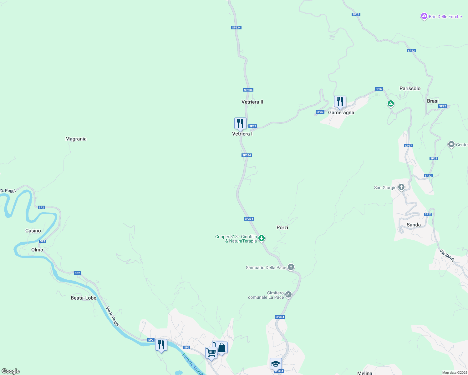 map of restaurants, bars, coffee shops, grocery stores, and more near in Province of Savona