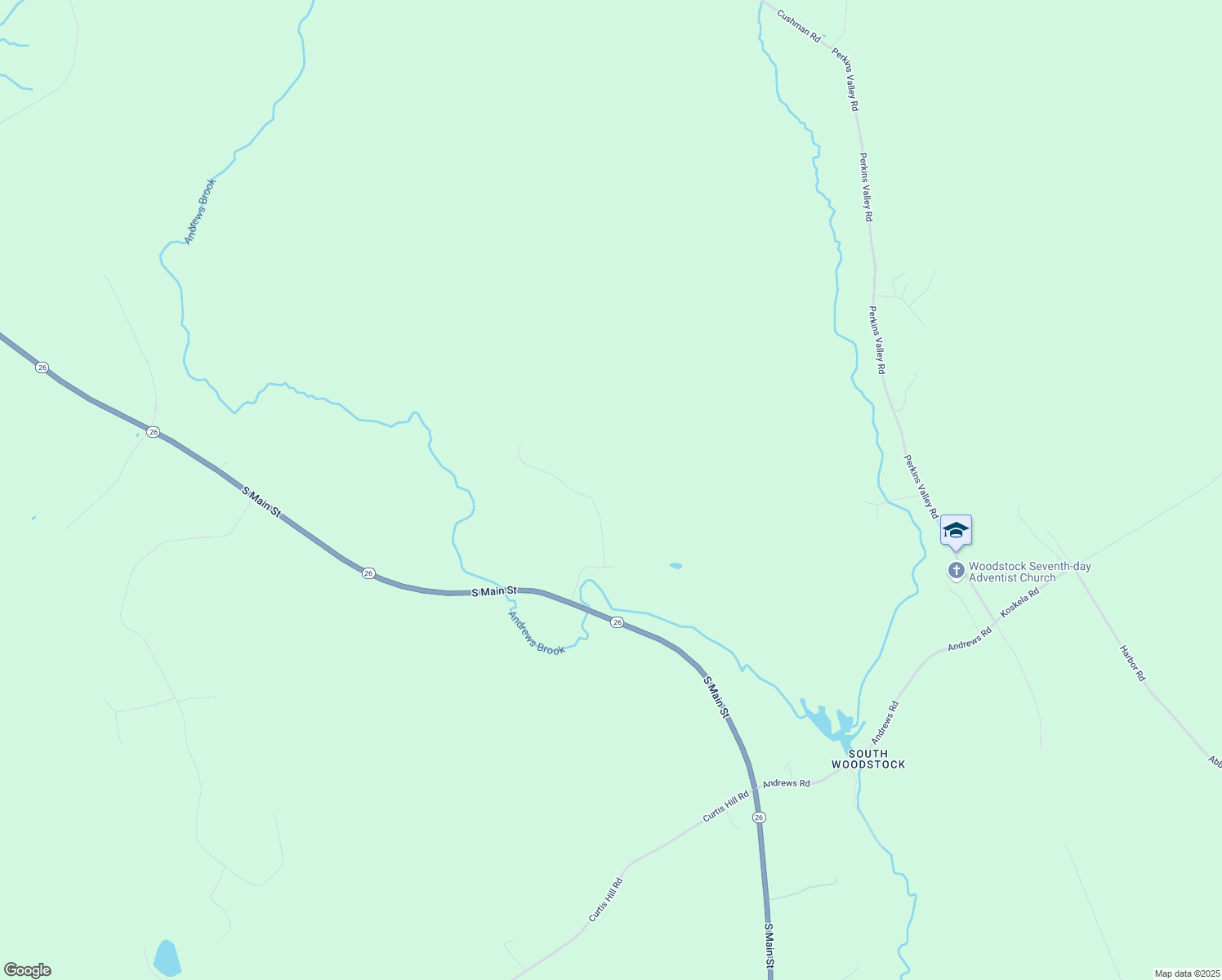 map of restaurants, bars, coffee shops, grocery stores, and more near 46 Road Less Traveled Road in Woodstock