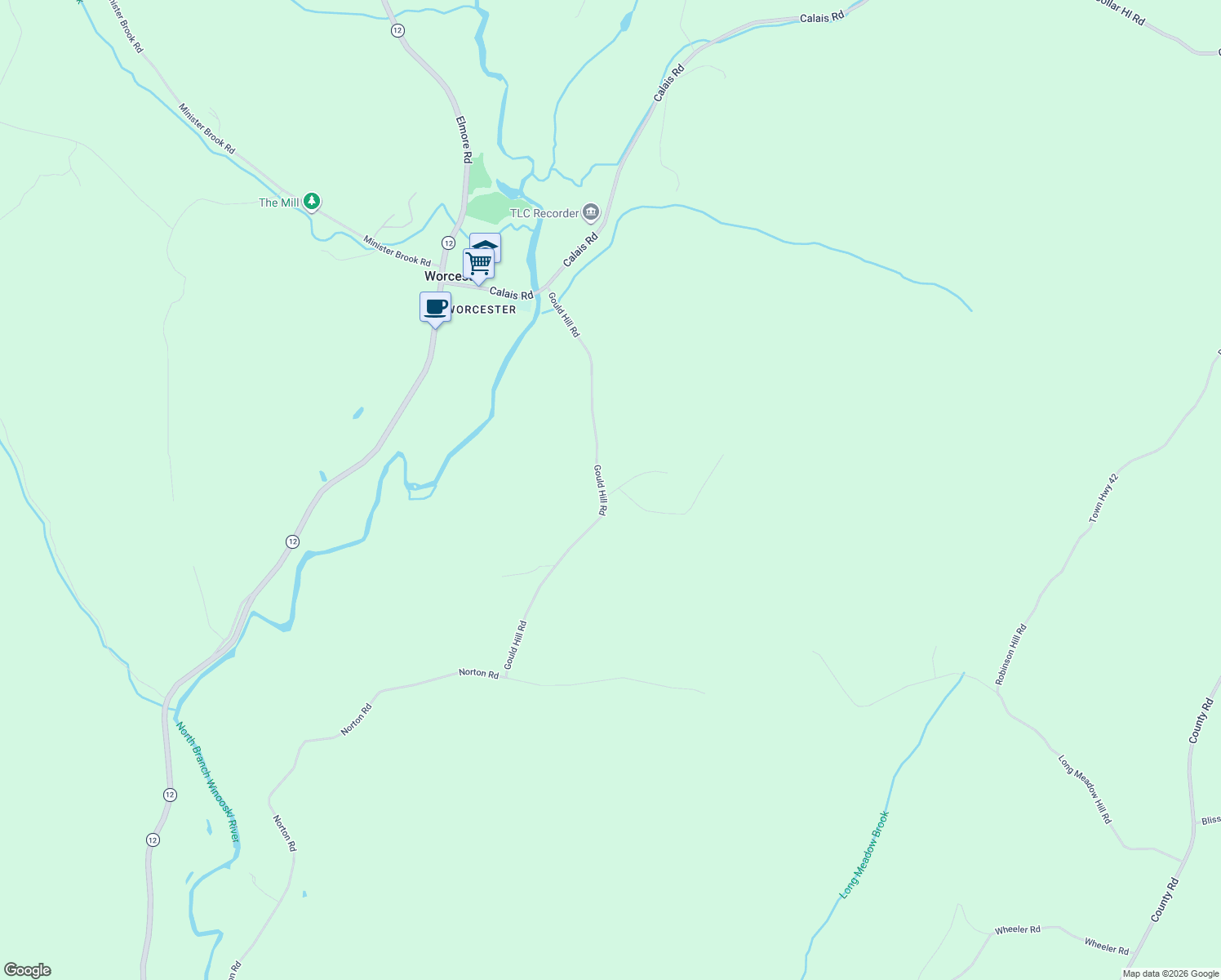 map of restaurants, bars, coffee shops, grocery stores, and more near 6 Dugar Rd in Worcester