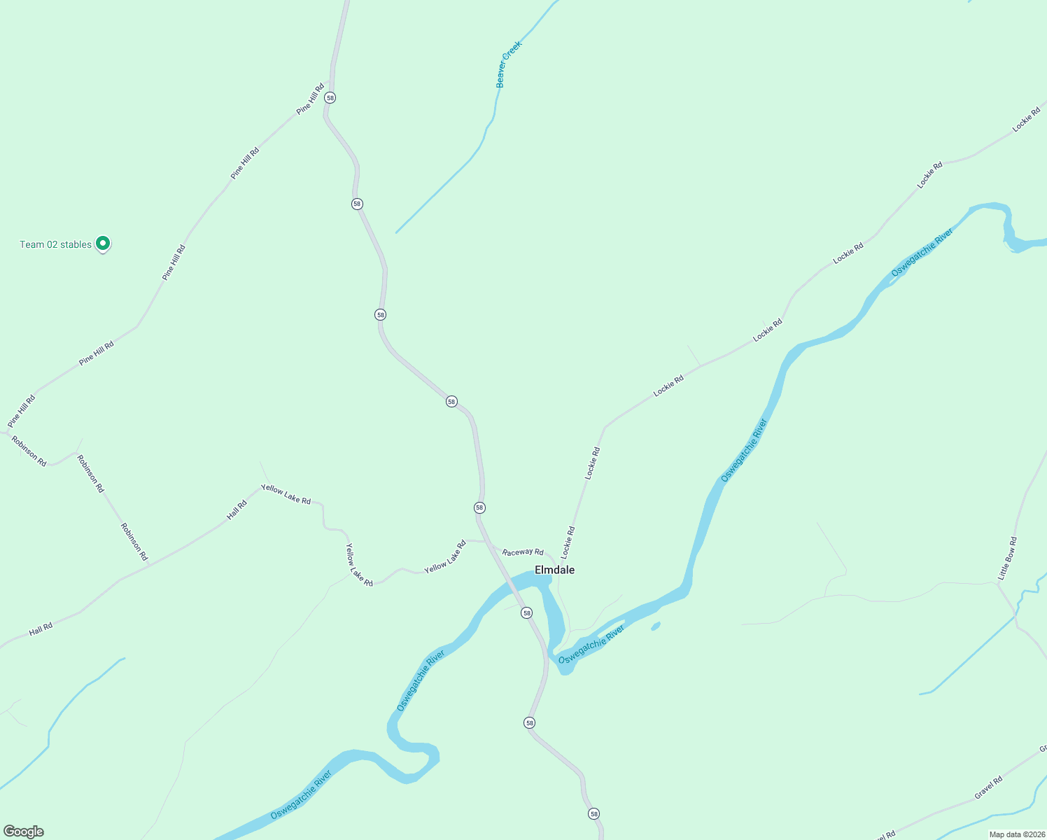 map of restaurants, bars, coffee shops, grocery stores, and more near 141 Lockie Road in Gouverneur