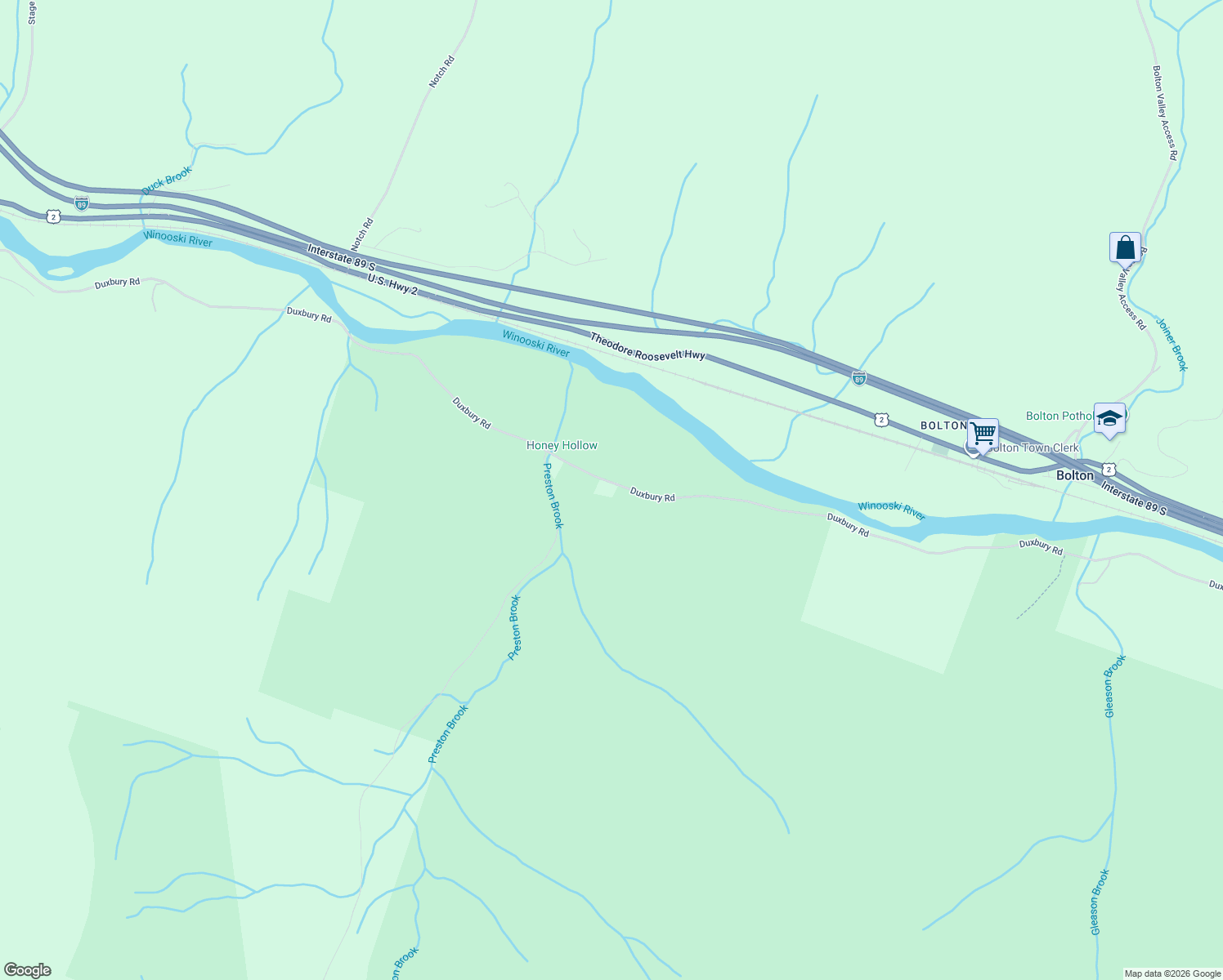 map of restaurants, bars, coffee shops, grocery stores, and more near 1974 Duxbury Rd in Bolton