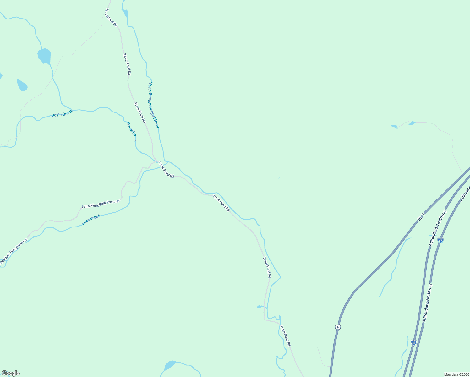 map of restaurants, bars, coffee shops, grocery stores, and more near 2304 Trout Pond Road in Lewis