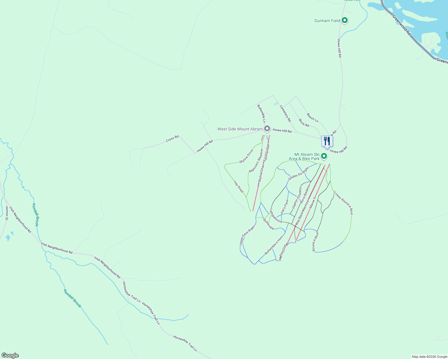 map of restaurants, bars, coffee shops, grocery stores, and more near 45 Bear Lane in Greenwood