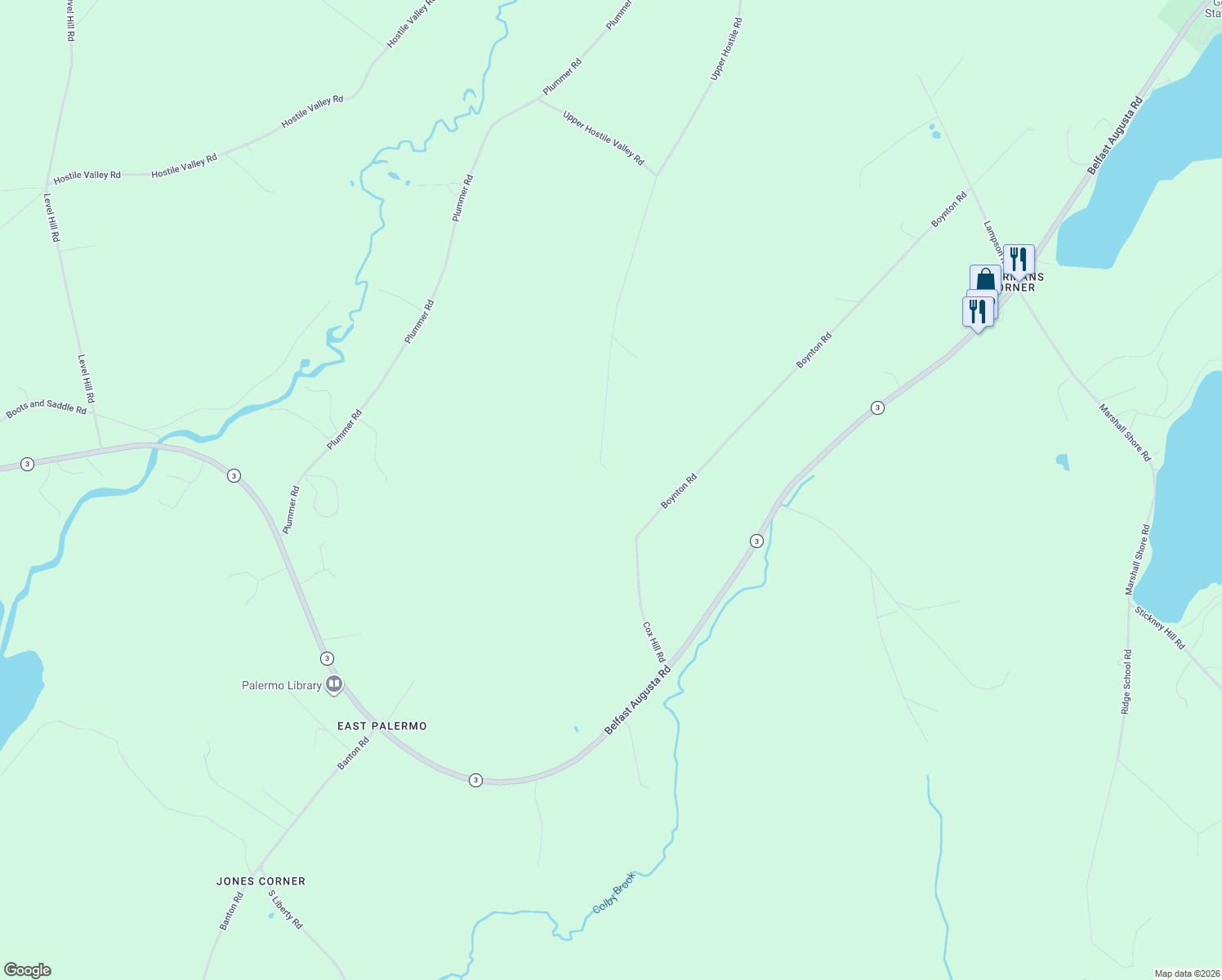 map of restaurants, bars, coffee shops, grocery stores, and more near in Liberty