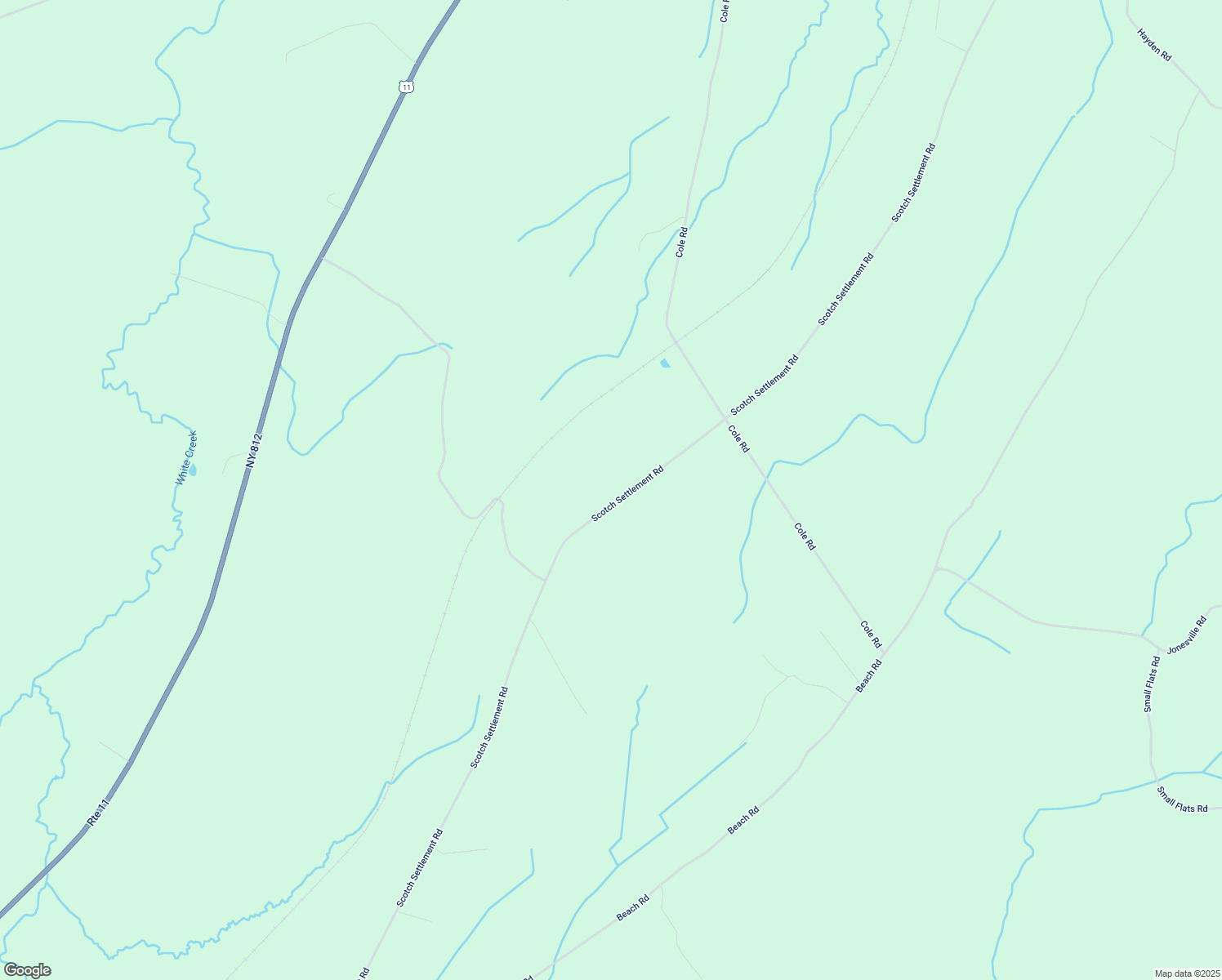 map of restaurants, bars, coffee shops, grocery stores, and more near 858 Scotch Settlement Road in Gouverneur