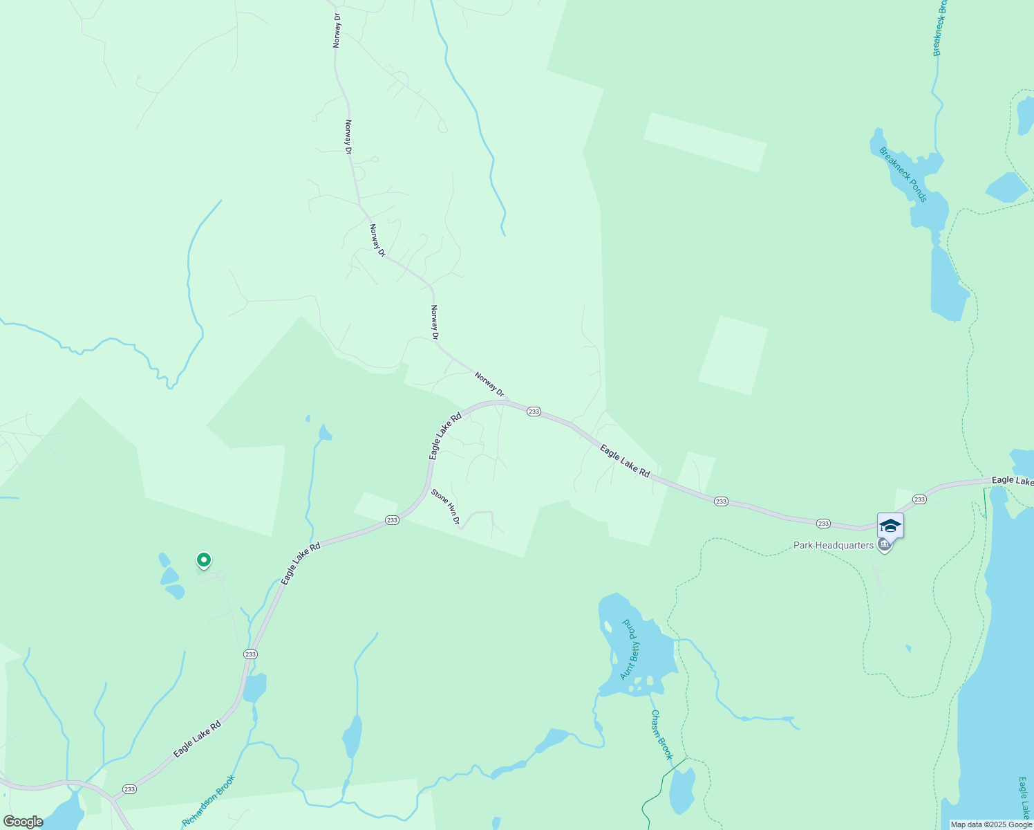 map of restaurants, bars, coffee shops, grocery stores, and more near 818 Eagle Lake Road in Bar Harbor
