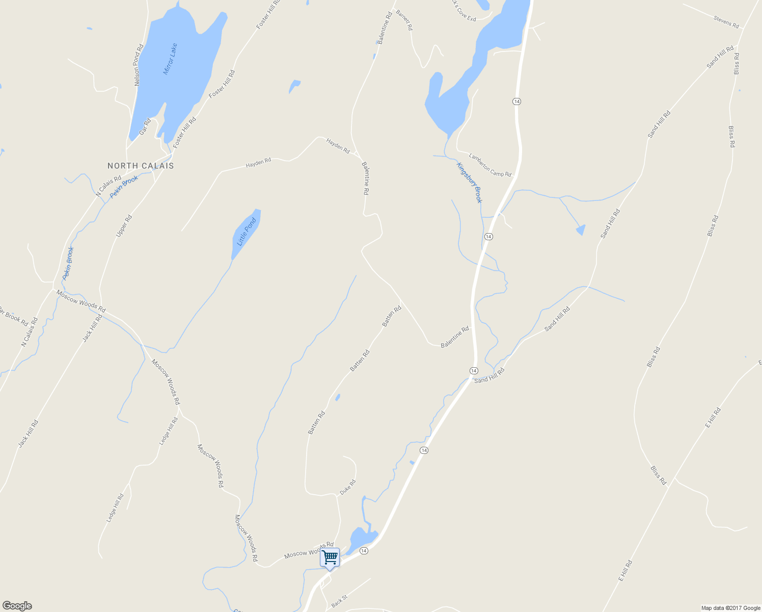 map of restaurants, bars, coffee shops, grocery stores, and more near 1187 Batten Road in Calais