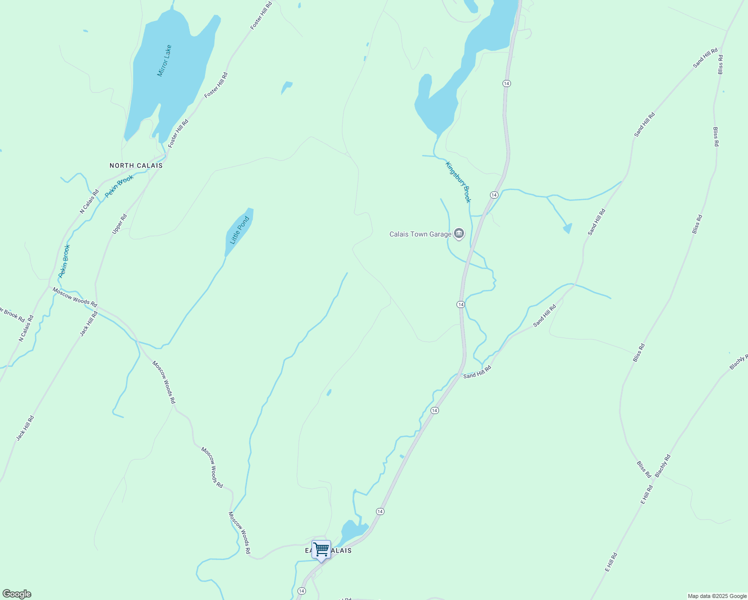 map of restaurants, bars, coffee shops, grocery stores, and more near 1187 Batten Road in Calais