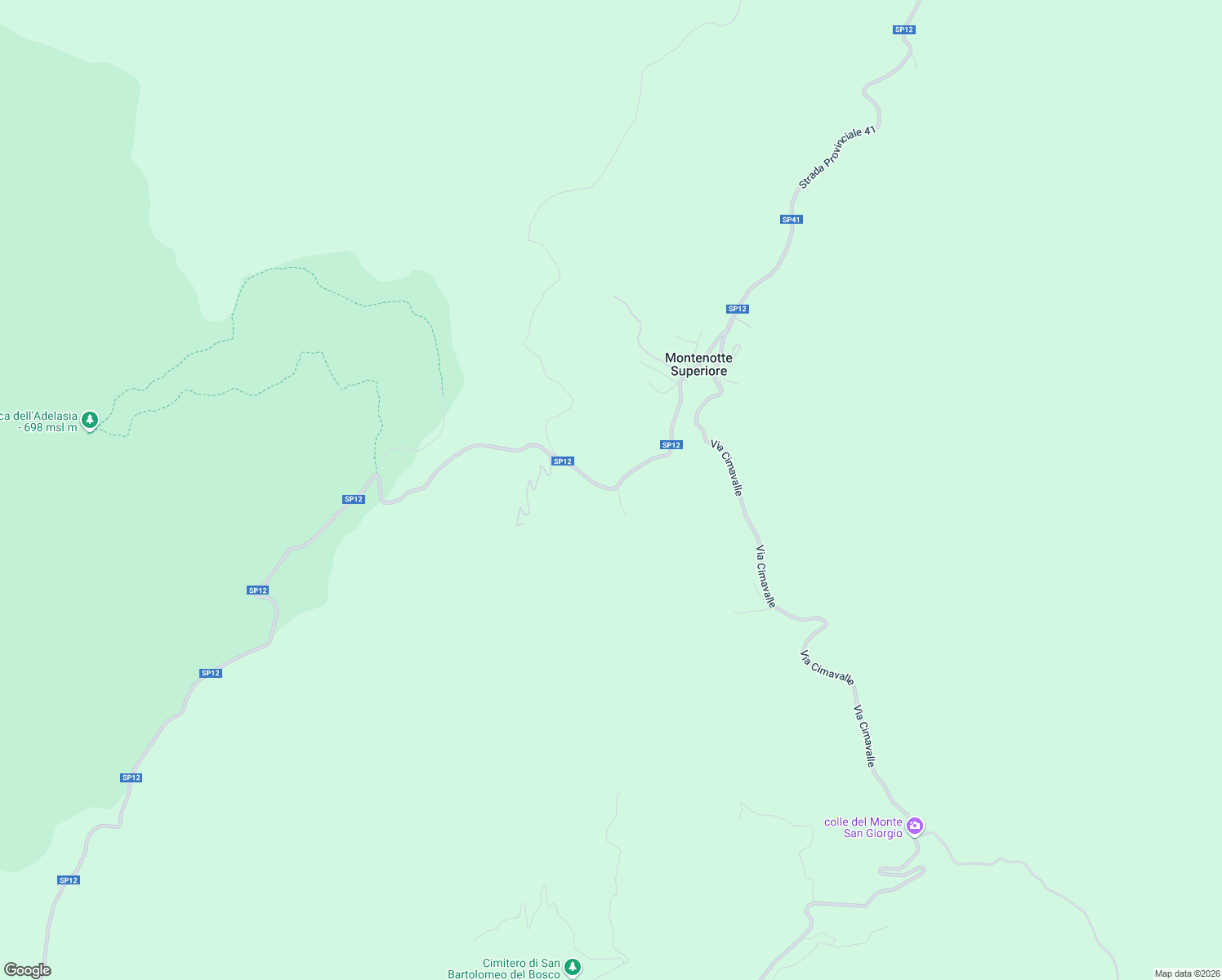 map of restaurants, bars, coffee shops, grocery stores, and more near 57 SP12 in Provincia di Savona