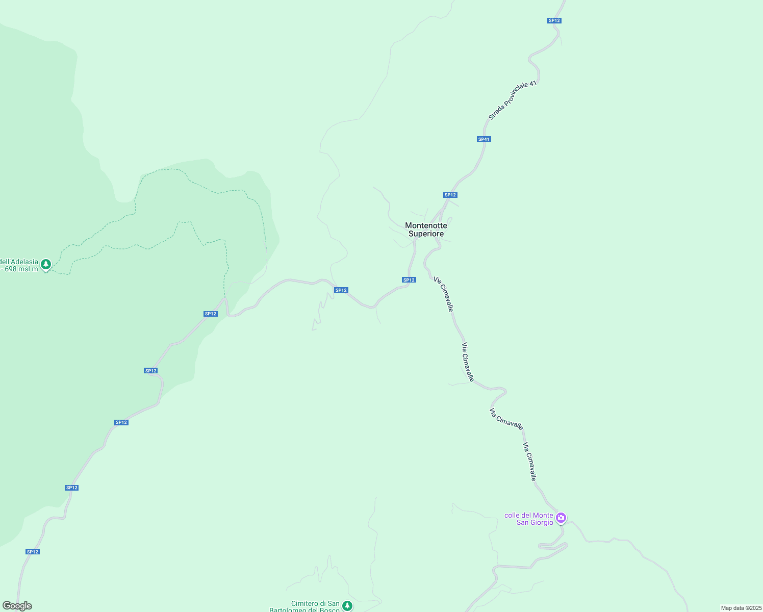 map of restaurants, bars, coffee shops, grocery stores, and more near 57 SP12 in Provincia di Savona