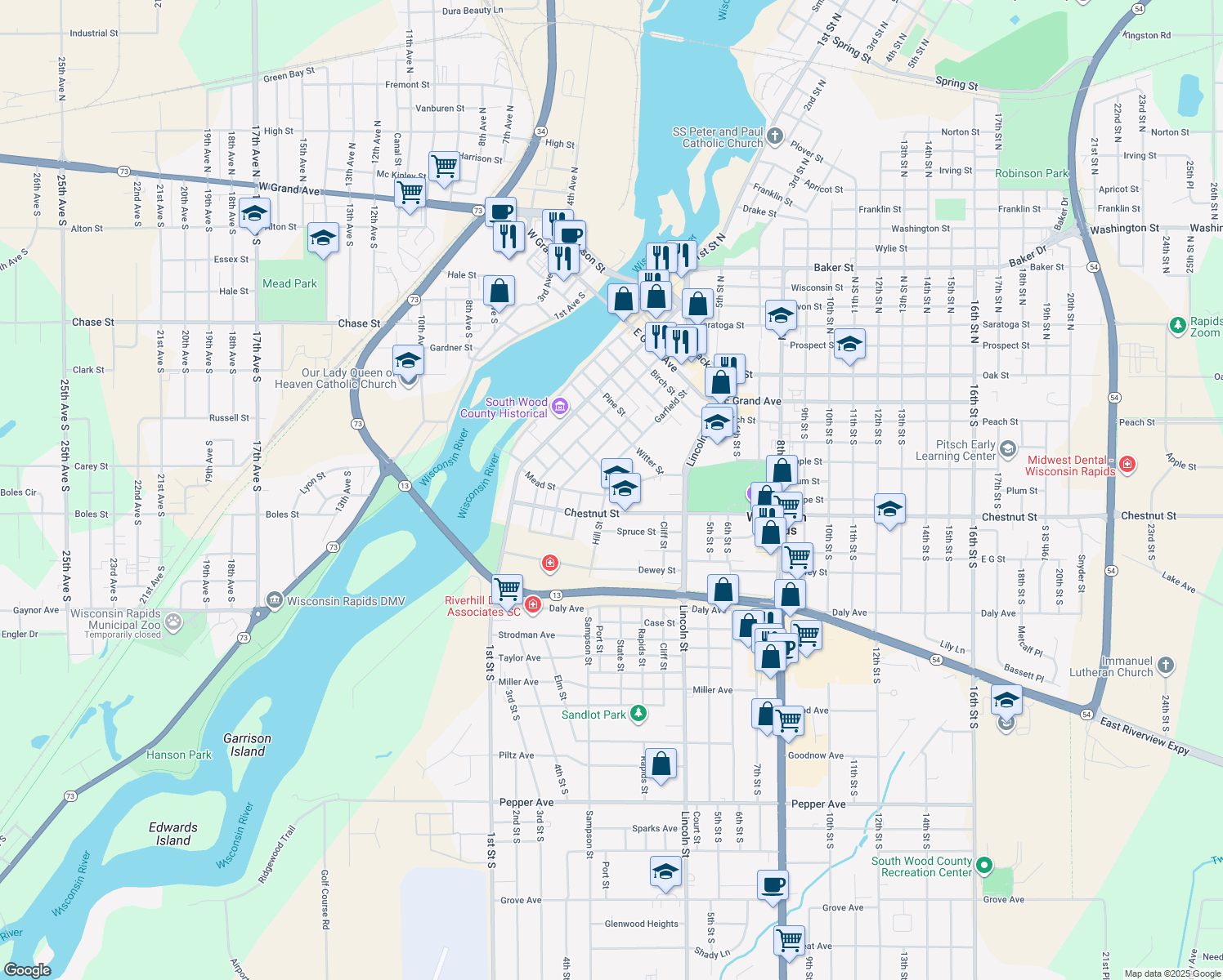 631 Hill Street, Wisconsin Rapids WI Walk Score