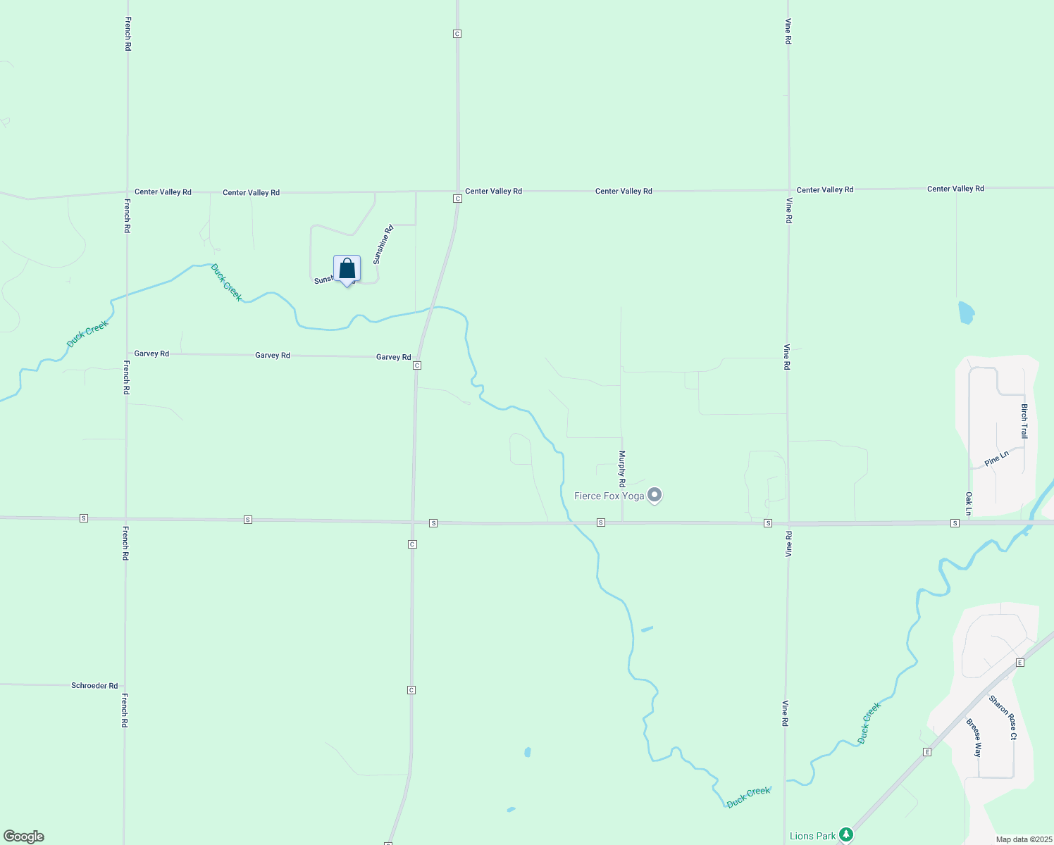 map of restaurants, bars, coffee shops, grocery stores, and more near N4218 Gonnering Court in Kaukauna
