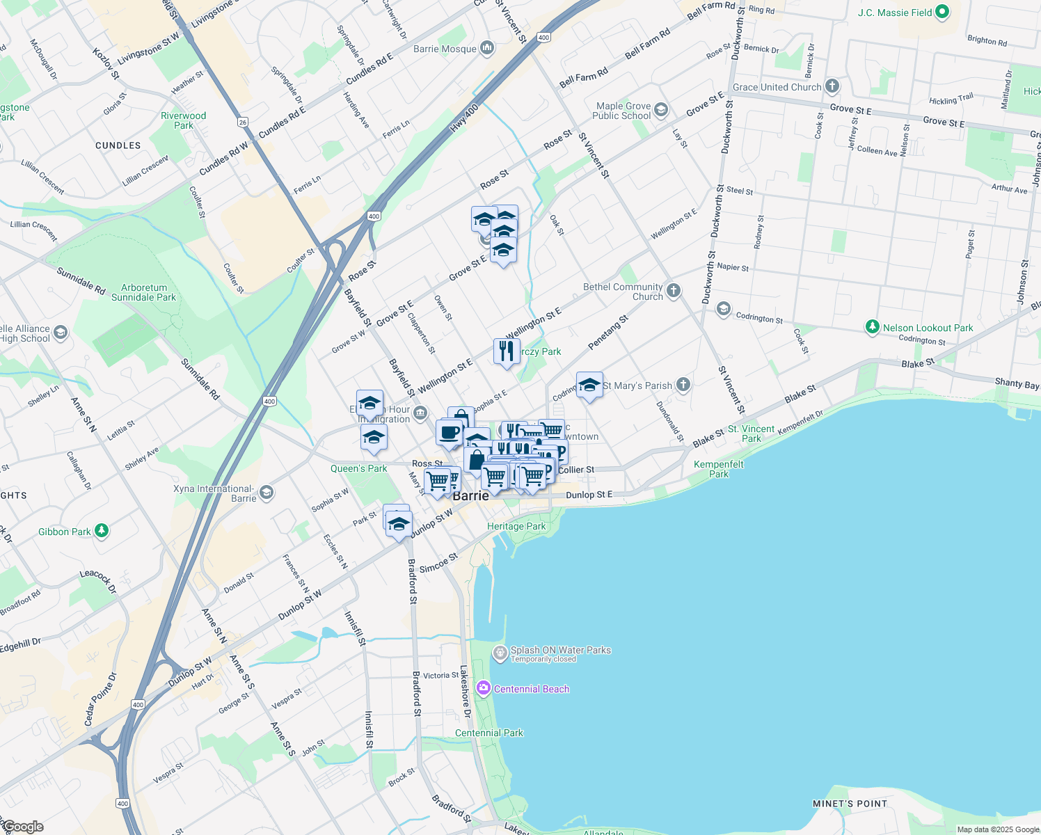 6 Codrington Street, Barrie ON Walk Score