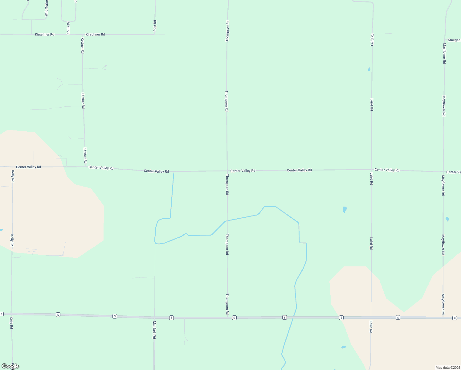 map of restaurants, bars, coffee shops, grocery stores, and more near N4474 Thompson Road in Shiocton