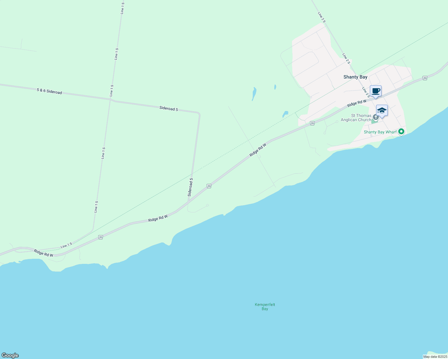 2615 Ridge Road West, Shanty Bay ON Walk Score