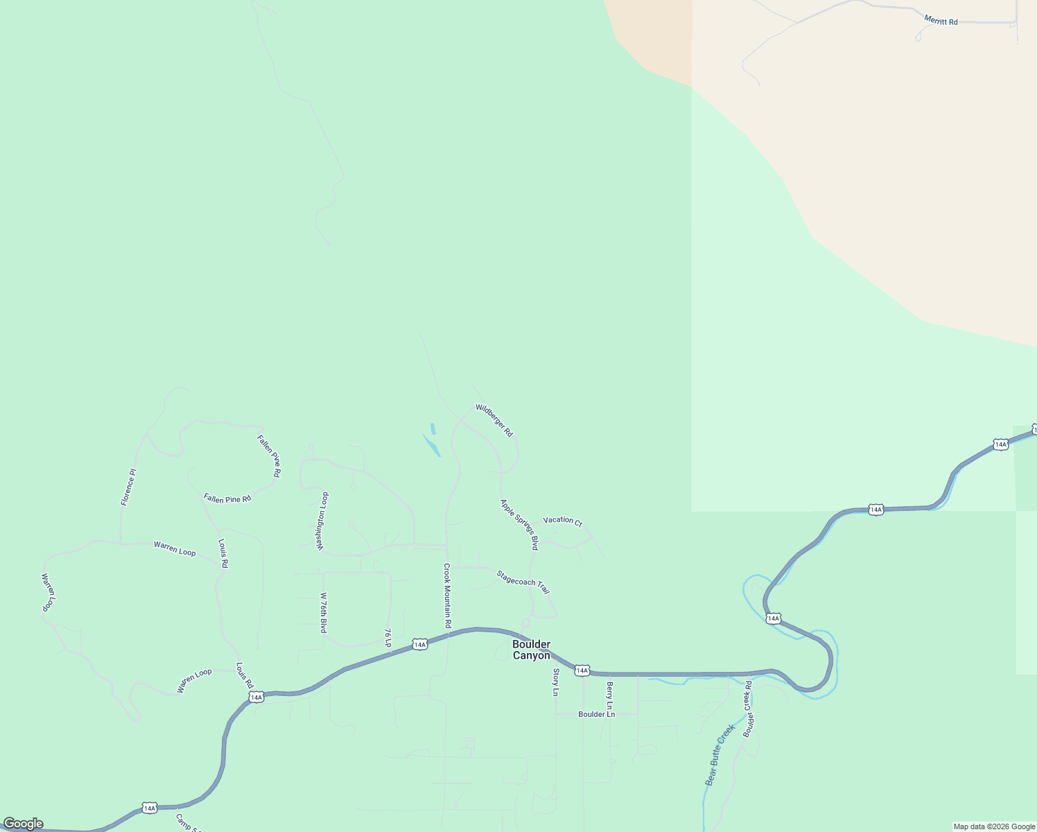 map of restaurants, bars, coffee shops, grocery stores, and more near 20672 Apple Springs Boulevard in Sturgis