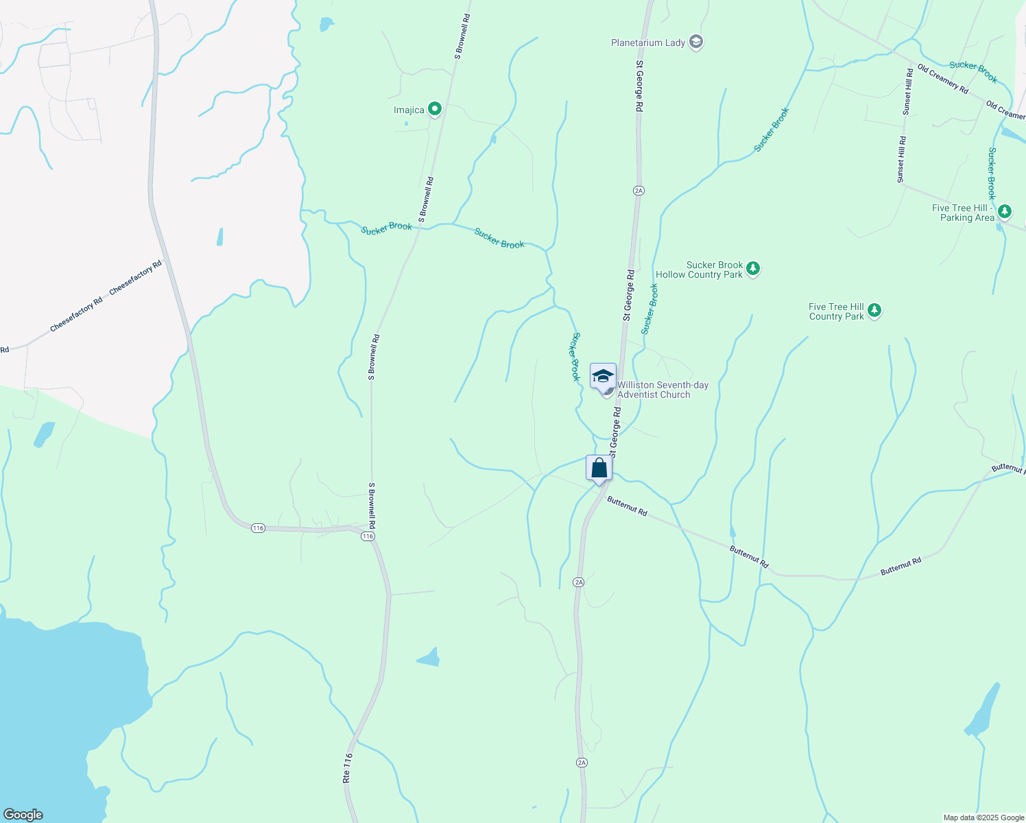 map of restaurants, bars, coffee shops, grocery stores, and more near 209 Chaloux Lane in Williston