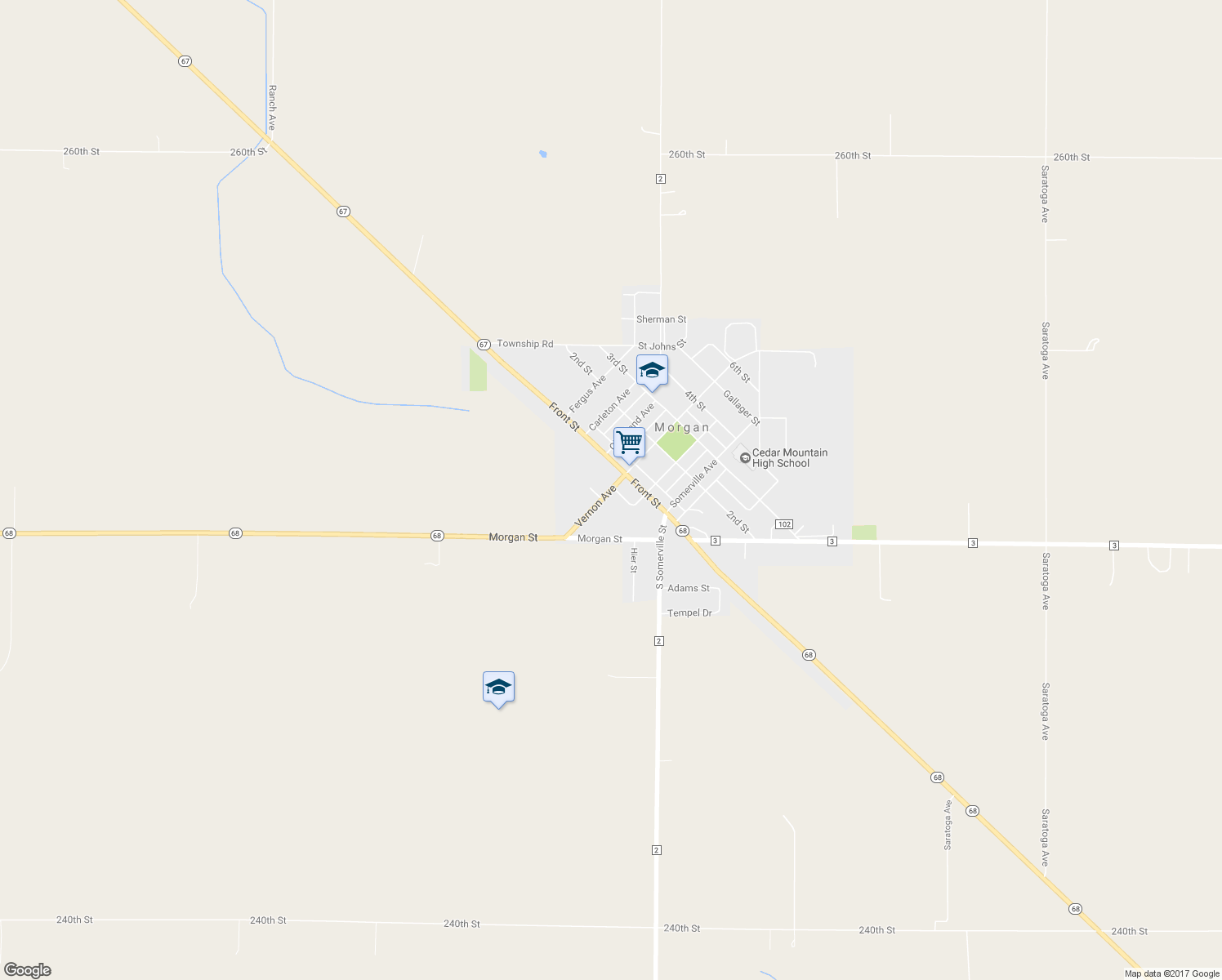 map of restaurants, bars, coffee shops, grocery stores, and more near 84 Vernon Avenue in Morgan