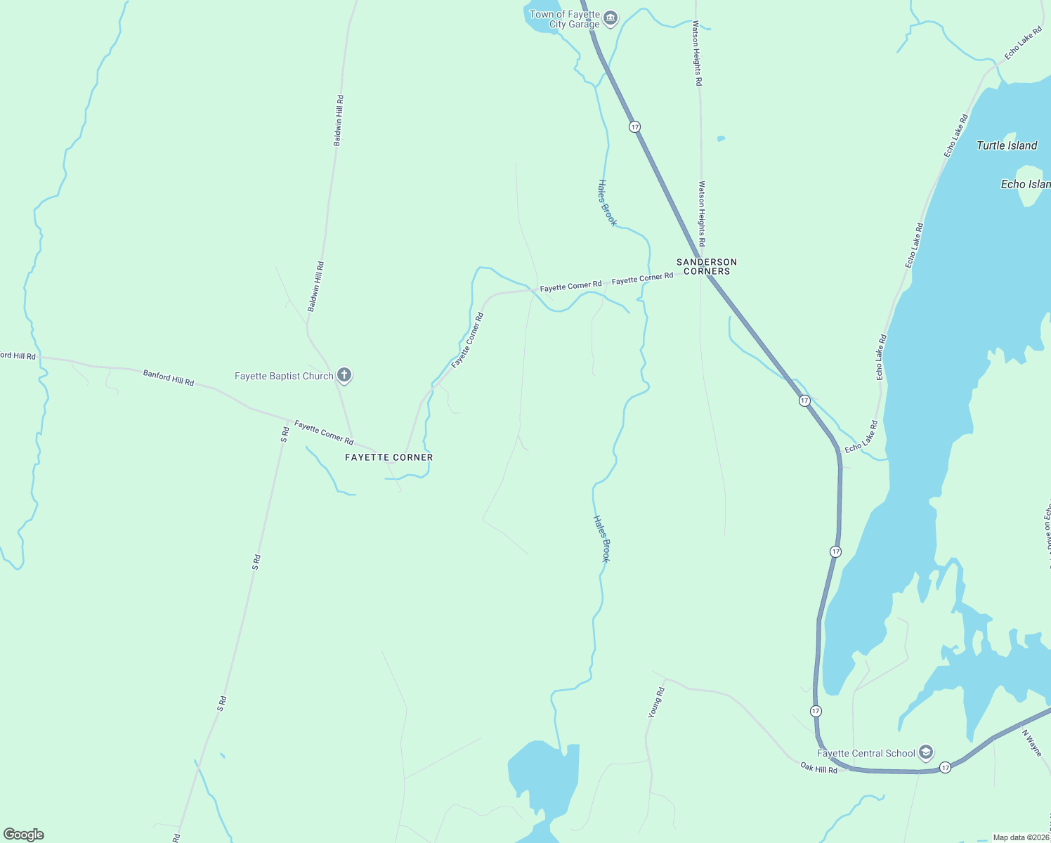 map of restaurants, bars, coffee shops, grocery stores, and more near 76 Gile Road in Fayette
