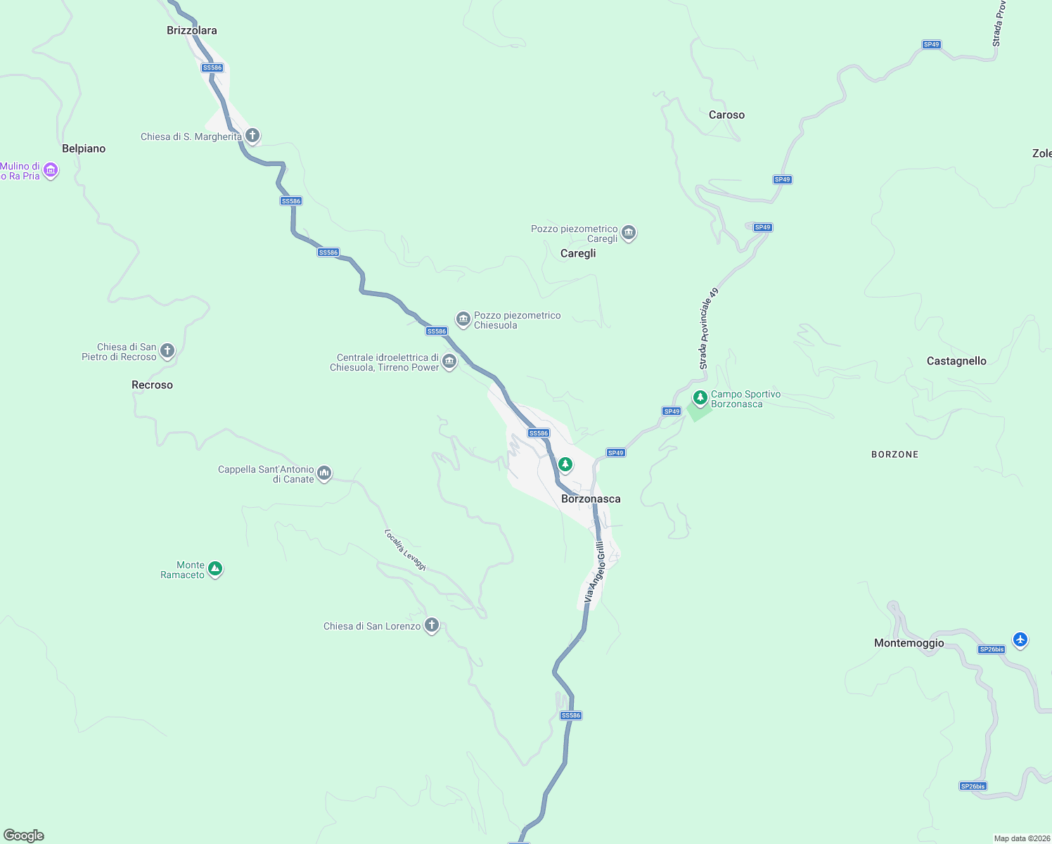 map of restaurants, bars, coffee shops, grocery stores, and more near 4 Via Croce Rosa in Genova