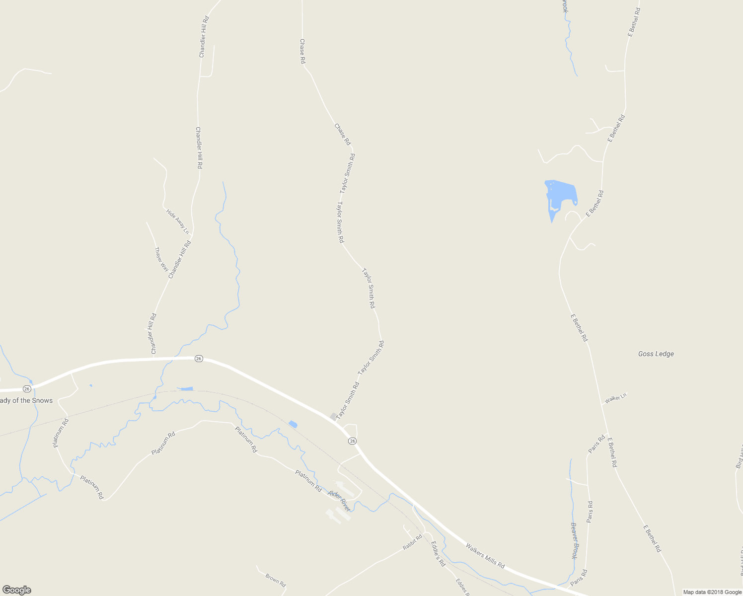 map of restaurants, bars, coffee shops, grocery stores, and more near Taylor Smith Road in Bethel