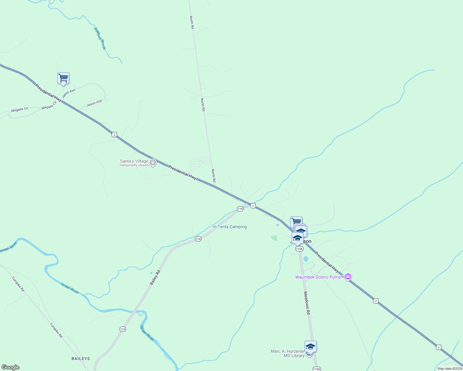 map of restaurants, bars, coffee shops, grocery stores, and more near Starlight in Jefferson