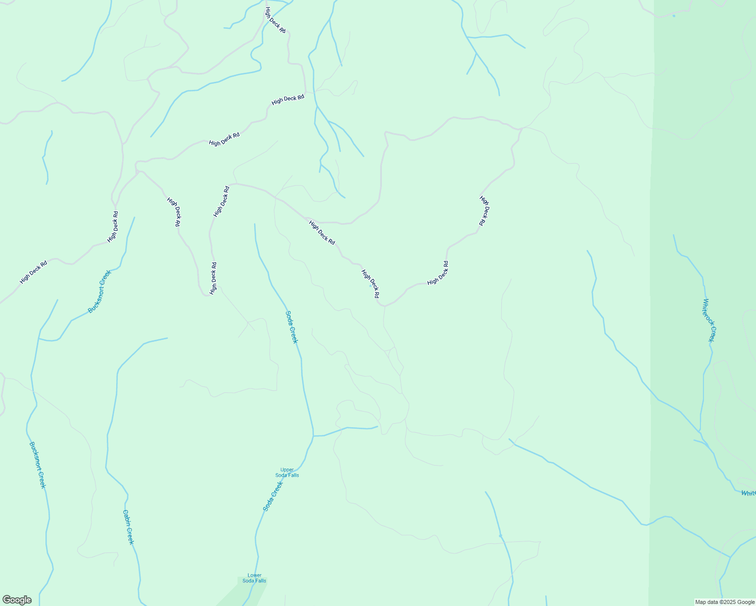 map of restaurants, bars, coffee shops, grocery stores, and more near High Deck Road in Cascadia