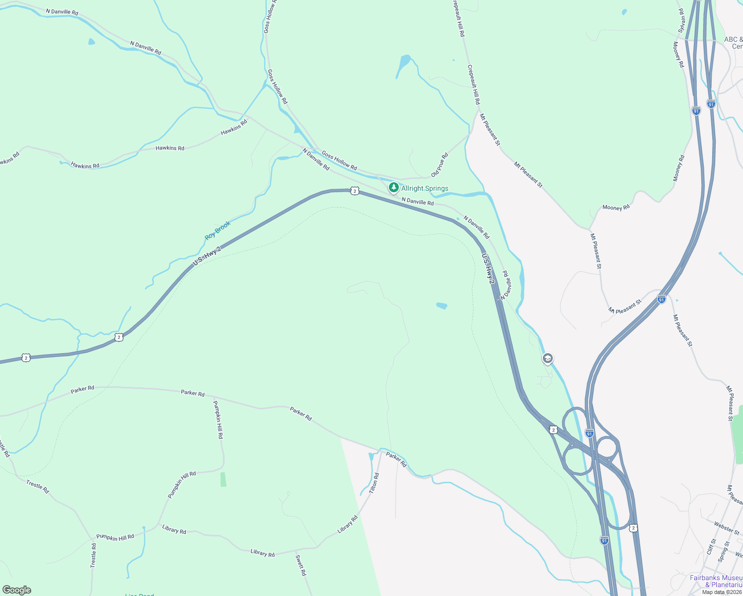 map of restaurants, bars, coffee shops, grocery stores, and more near 810 Farr Road in Saint Johnsbury