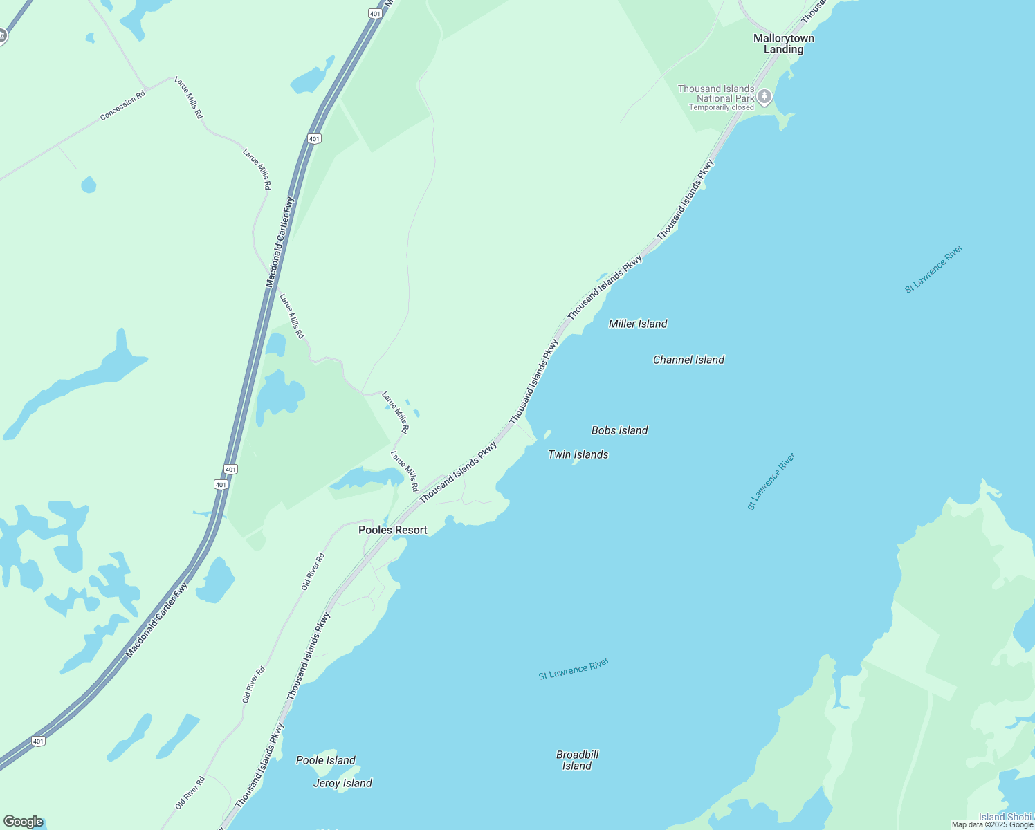 Thousand Islands Parkway, Mallorytown ON Walk Score