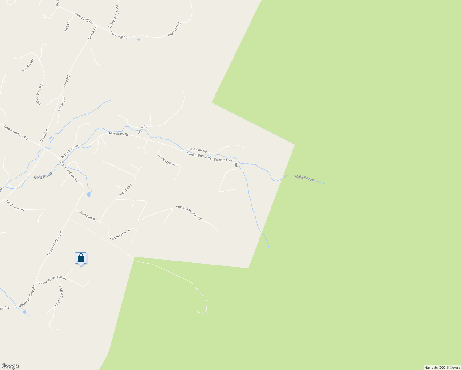 map of restaurants, bars, coffee shops, grocery stores, and more near 647 Putnam Forest Road in Stowe