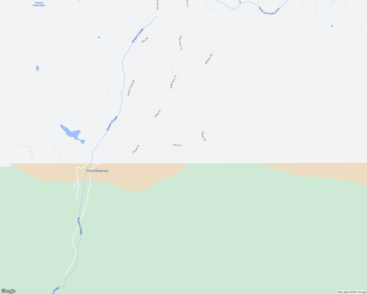 map of restaurants, bars, coffee shops, grocery stores, and more near Aerie Drive in Park County