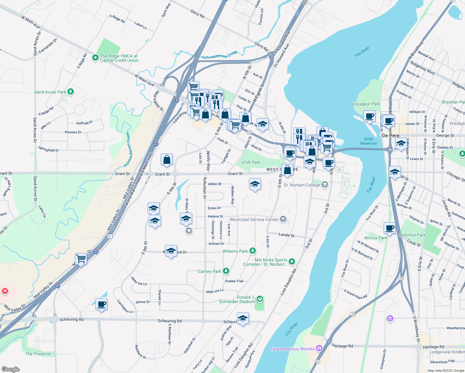 Mollies Way, De Pere WI Walk Score