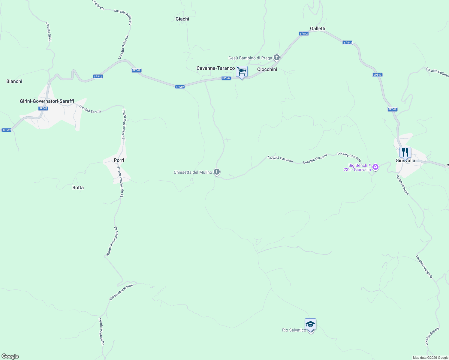 map of restaurants, bars, coffee shops, grocery stores, and more near in Province of Savona