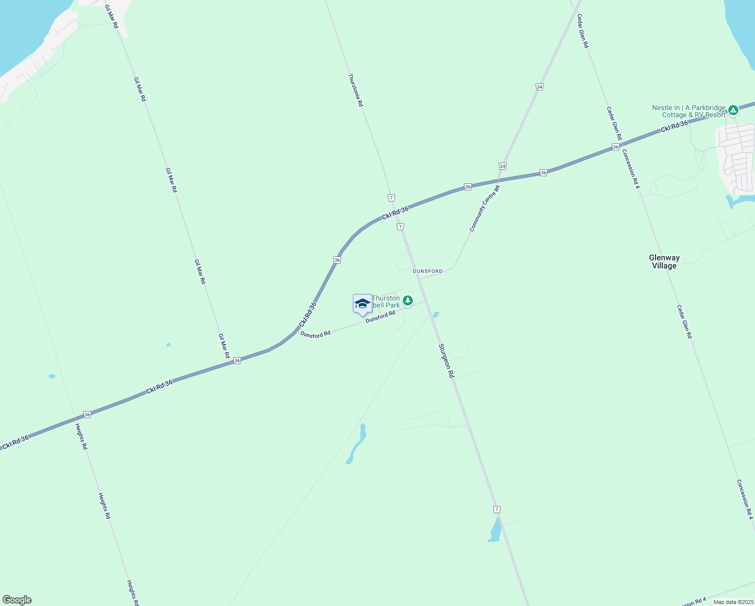 map of restaurants, bars, coffee shops, grocery stores, and more near 8 Maxwell Street in Kawartha Lakes