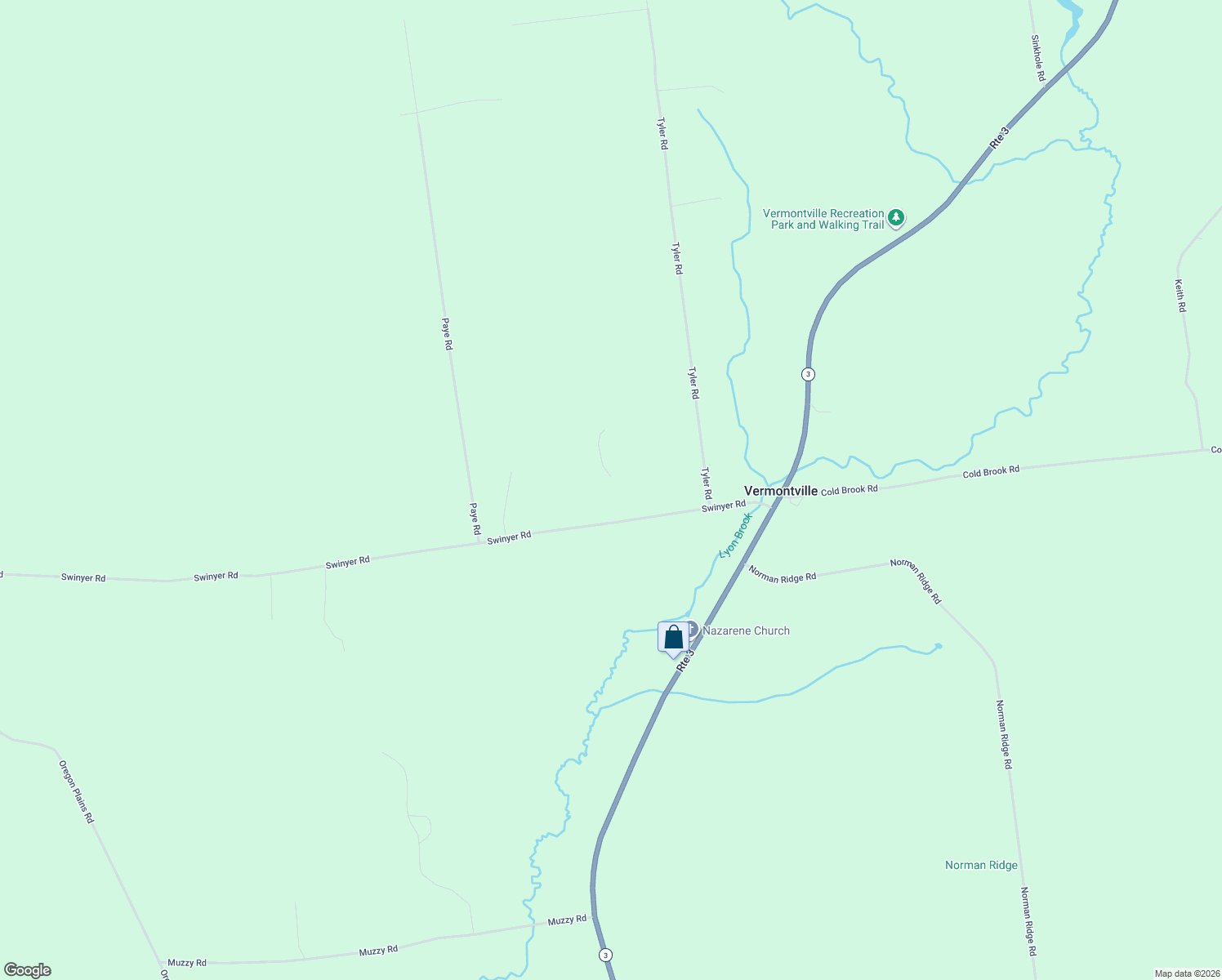 map of restaurants, bars, coffee shops, grocery stores, and more near 375 Swinyer Rd in Vermontville