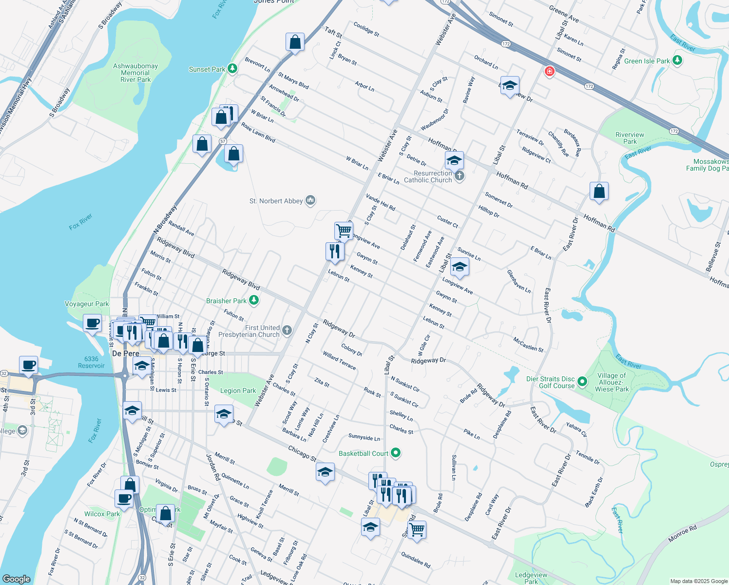 1620 Lebrun Street, De Pere WI Walk Score