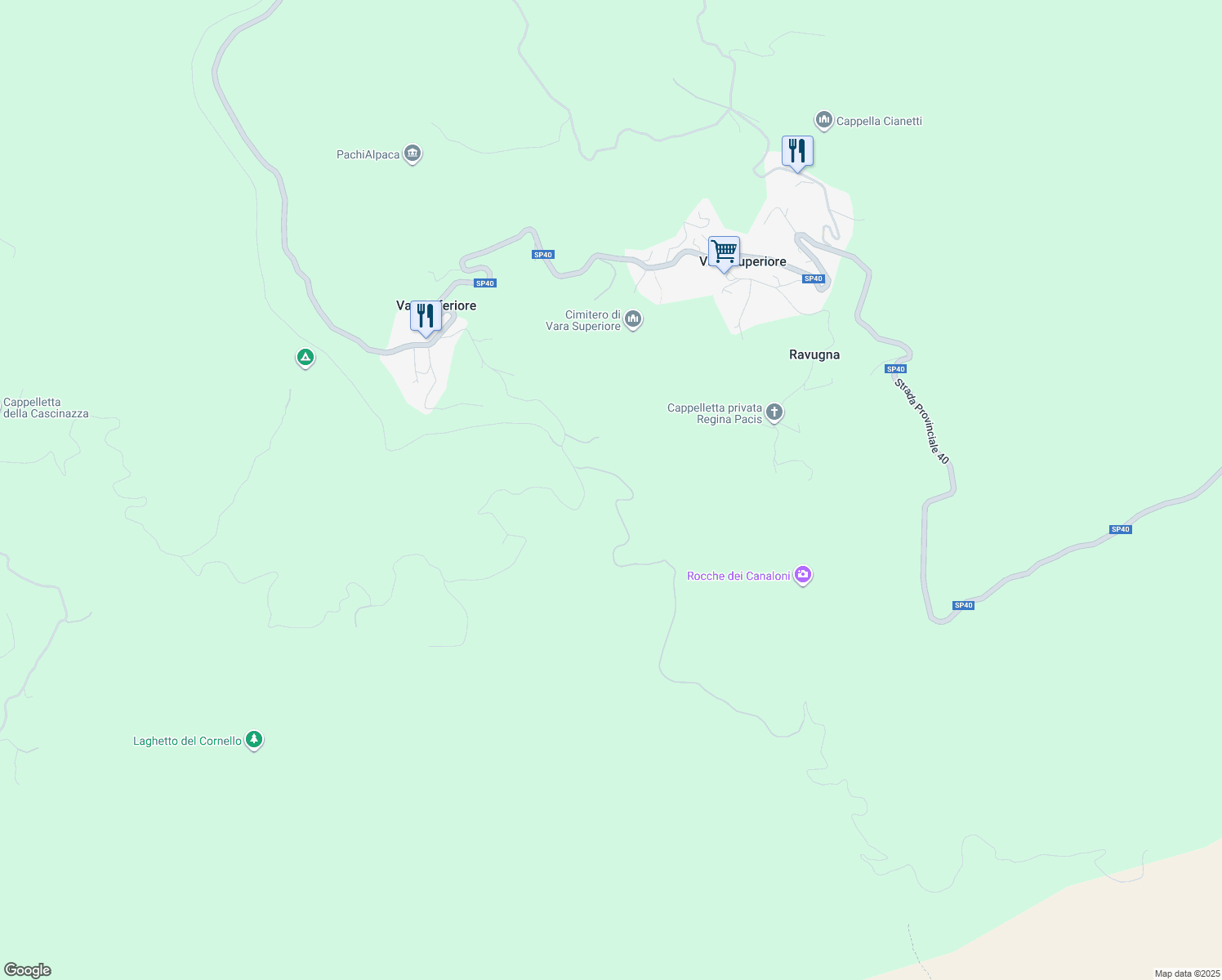 map of restaurants, bars, coffee shops, grocery stores, and more near in Province of Savona