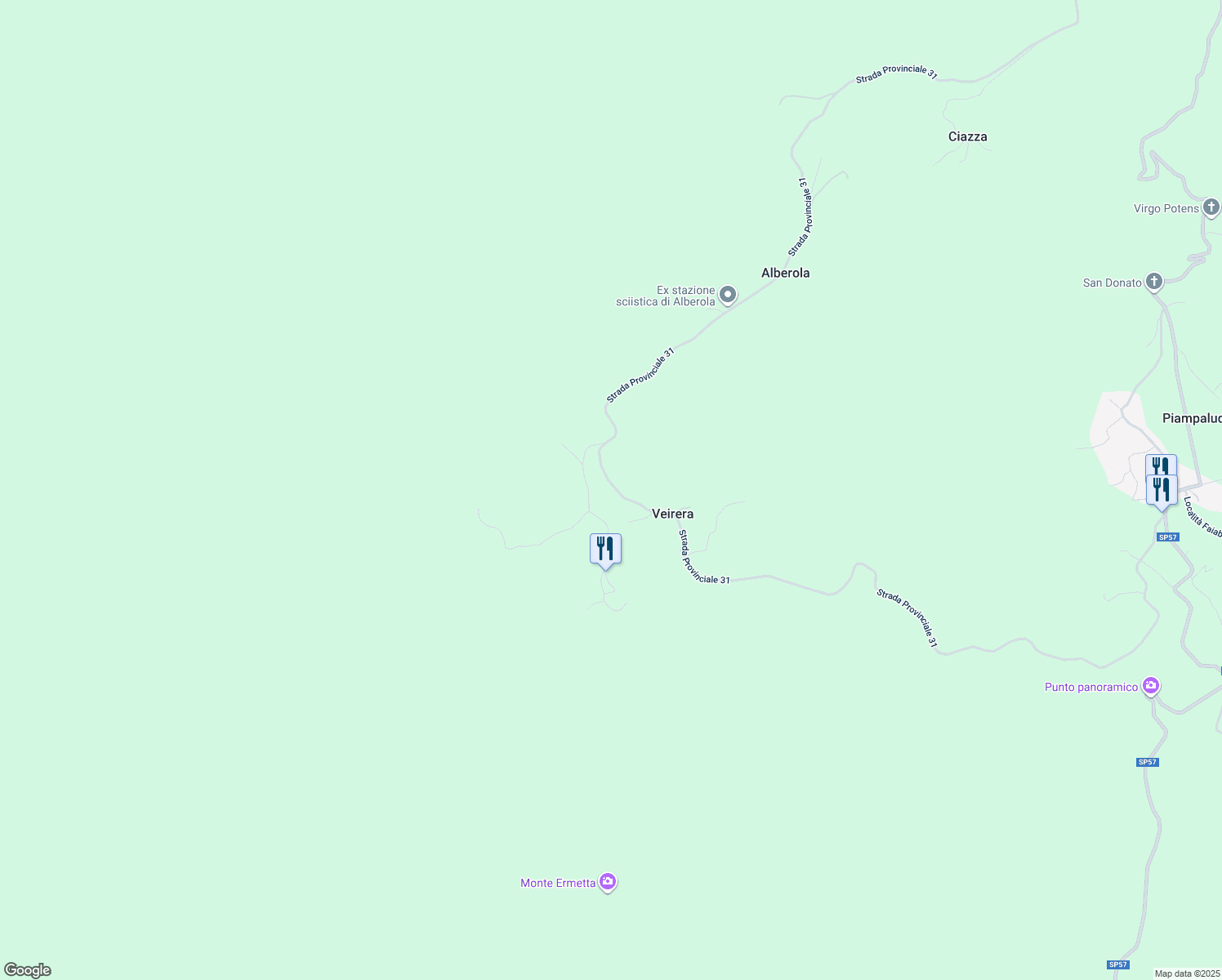 map of restaurants, bars, coffee shops, grocery stores, and more near 4 Località Vereira Soprana in Provincia di Savona