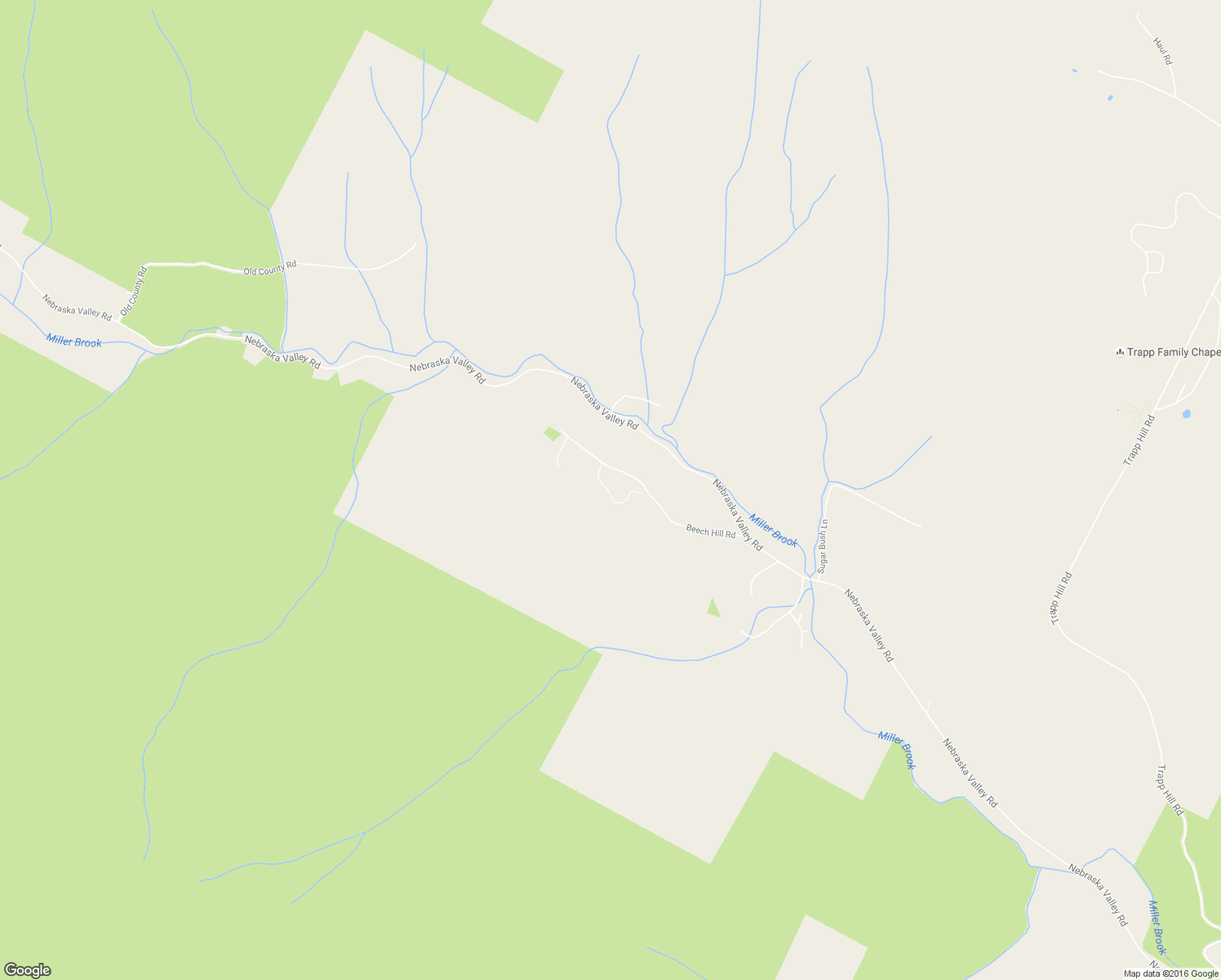 map of restaurants, bars, coffee shops, grocery stores, and more near 297 Beech Hill Road in Stowe