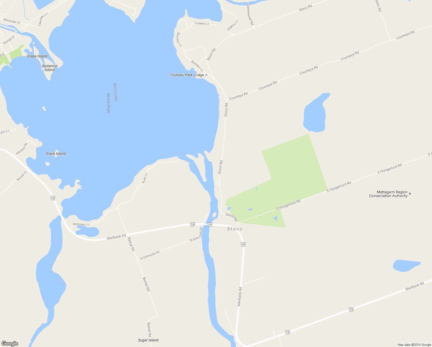 map of restaurants, bars, coffee shops, grocery stores, and more near 157 Stoco Road in Tweed