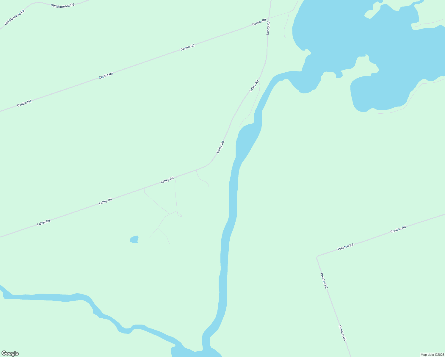 map of restaurants, bars, coffee shops, grocery stores, and more near 665 Lahey Road in Madoc