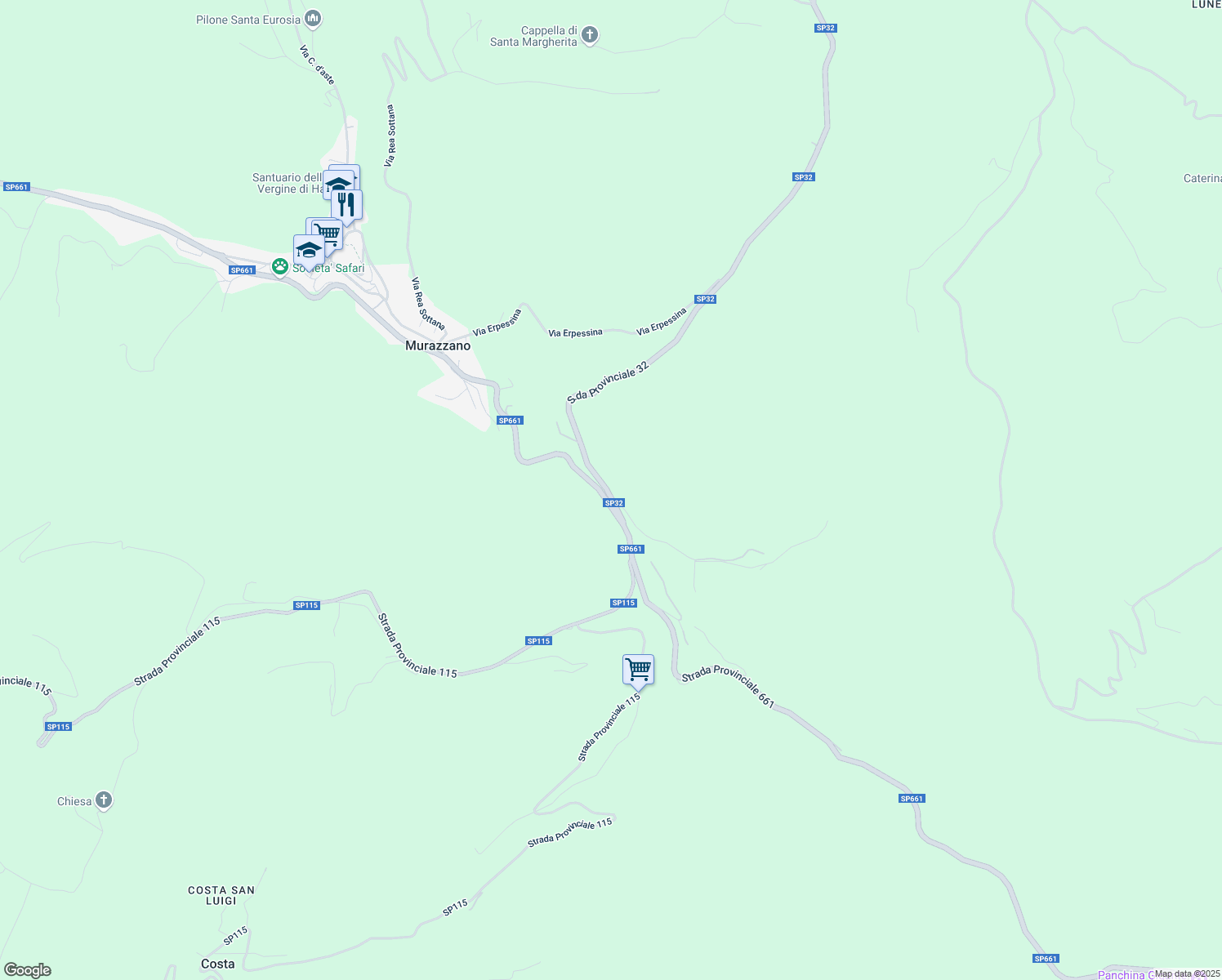 map of restaurants, bars, coffee shops, grocery stores, and more near in Province of Cuneo