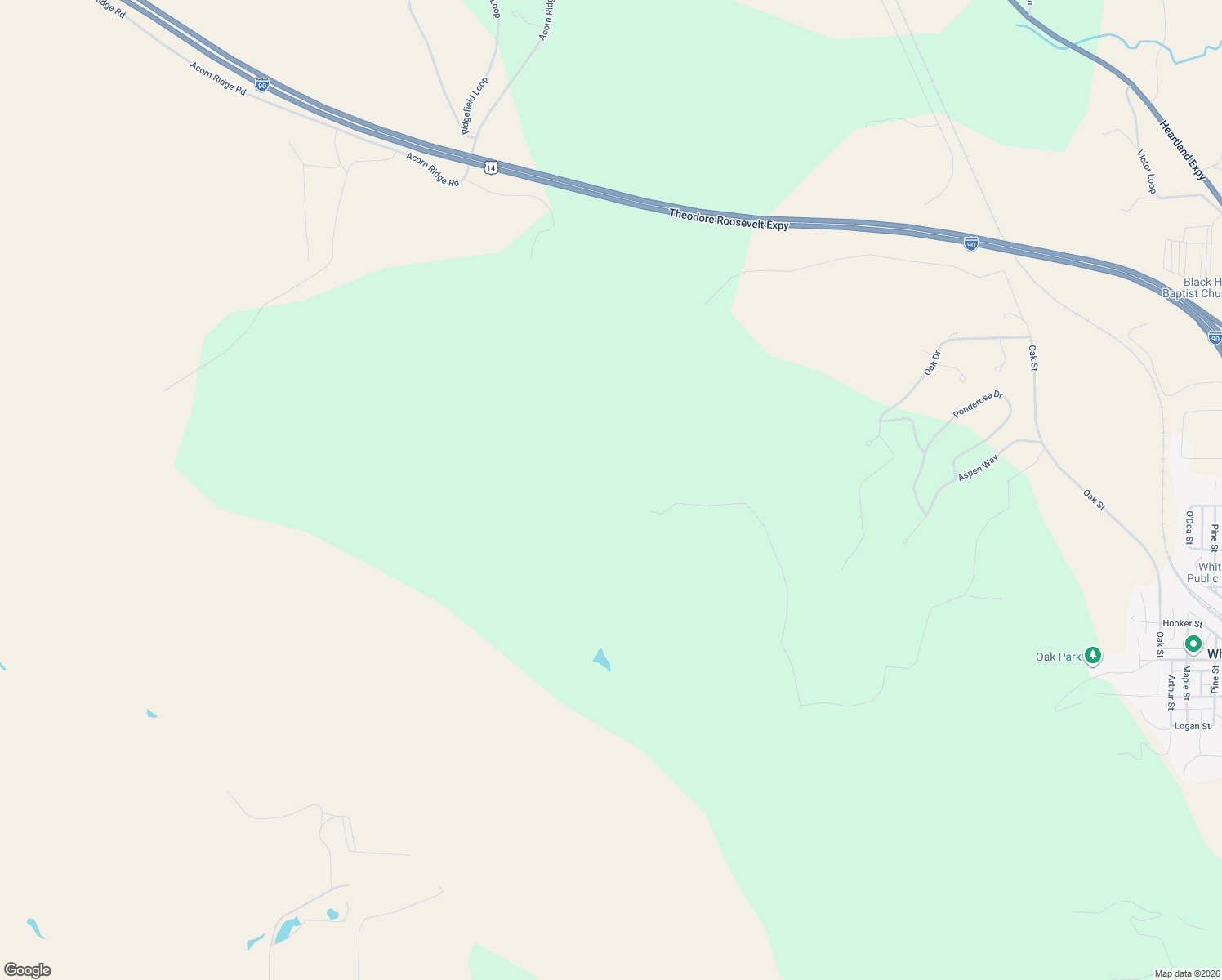 map of restaurants, bars, coffee shops, grocery stores, and more near in Whitewood