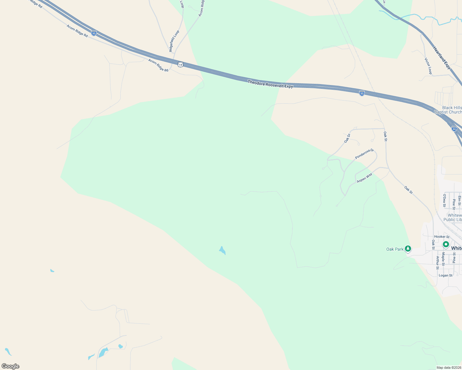 map of restaurants, bars, coffee shops, grocery stores, and more near in Whitewood