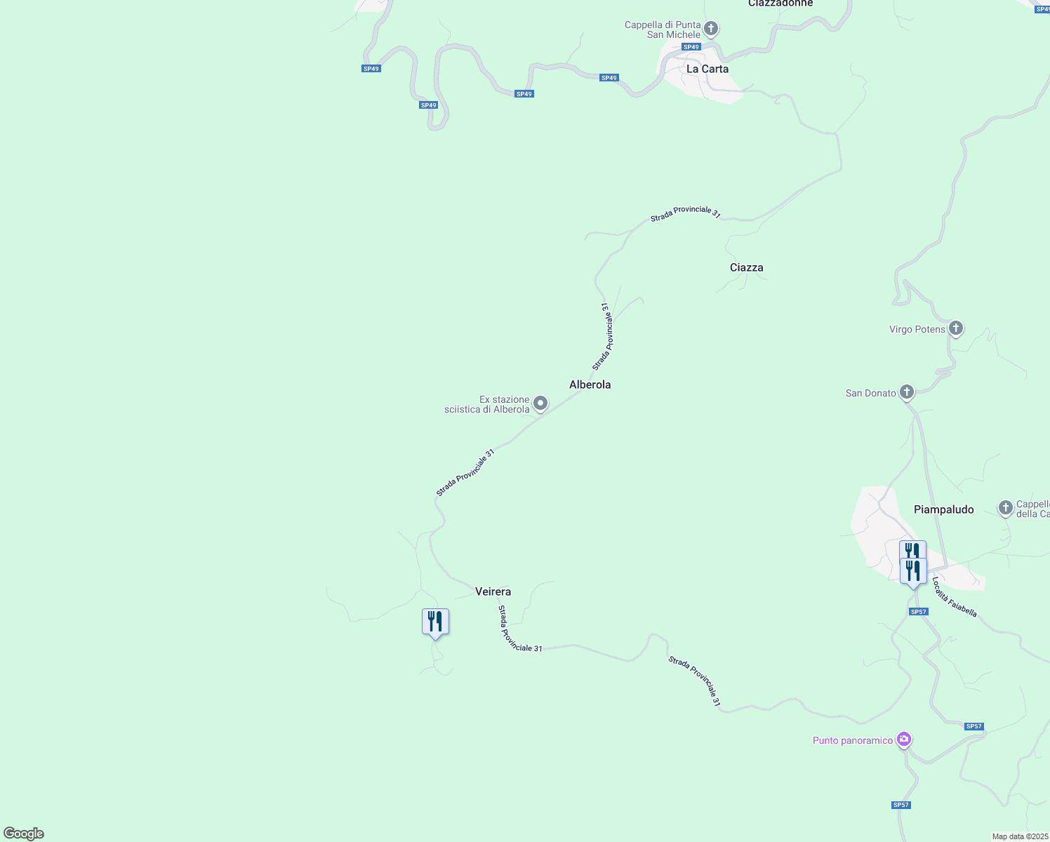map of restaurants, bars, coffee shops, grocery stores, and more near 12 SP31 in Alberola