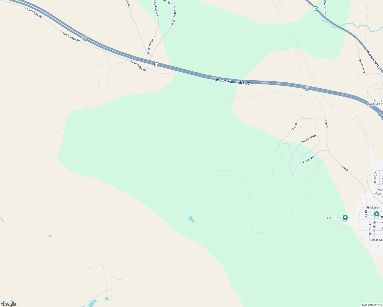 map of restaurants, bars, coffee shops, grocery stores, and more near in Whitewood